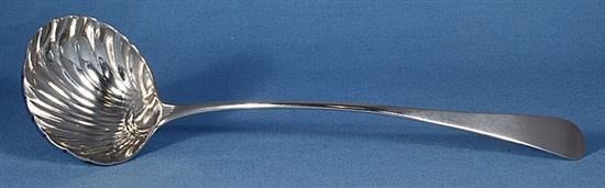 A George III silver Old English pattern soup ladle, Length 12 ¾”/322mm Weight 5.3oz/149grms